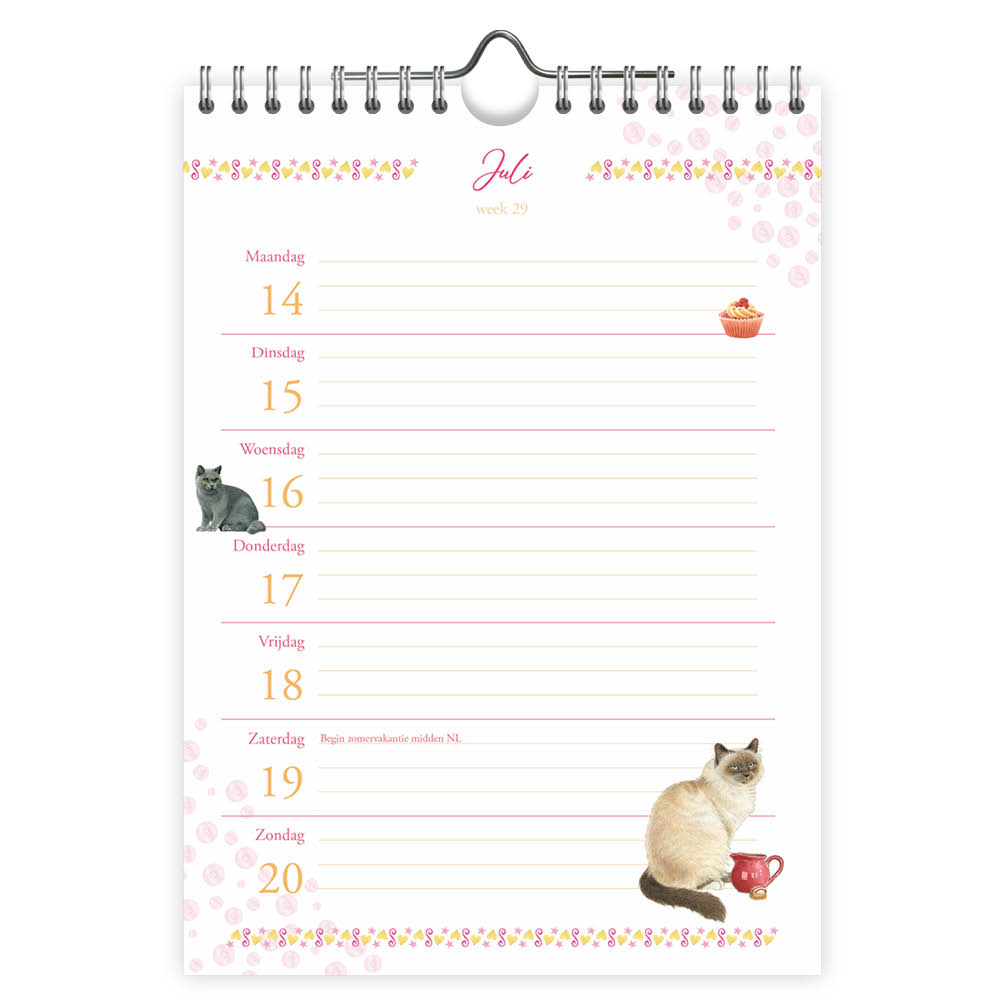 Franciens Katten weeknotitiekalender STITCH 2025