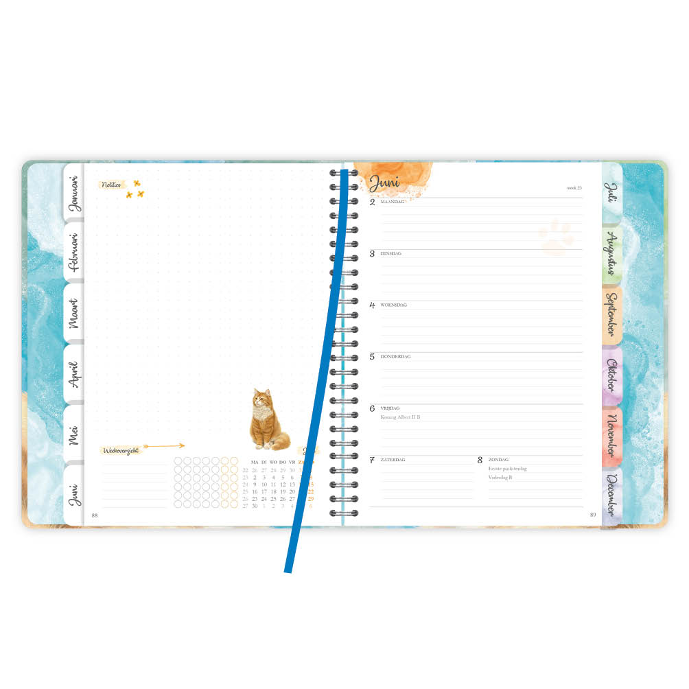 Franciens Katten Luxe weekly planner SJORS 2025